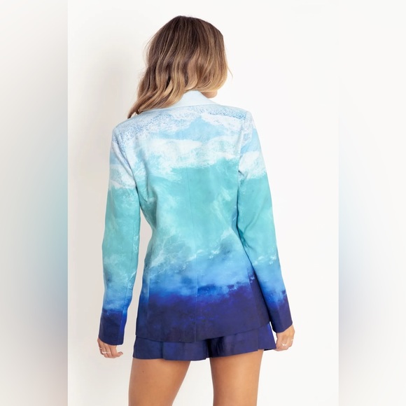 BlackMilk Ocean Waves Blazer - Picture 5 of 8